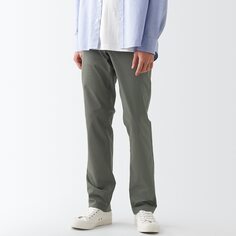 Узкие брюки-чиносы стрейч, внутренний шов 82см MUJI, угольно-серый
