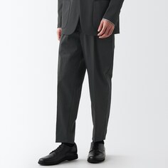 Водоотталкивающие эластичные брюки с одной заправкой MUJI, темно-серый