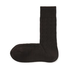 Ножки под прямым углом, деловые носки тонкой вязки (мужские) MUJI, темно коричневый