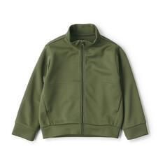 Куртка из переработанного полиэстера (детская) MUJI, хаки зеленый