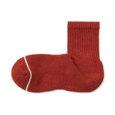 Ноги под прямым углом, теплый хлопок, толстые короткие носки (шерсть/мужские) MUJI, красный