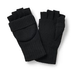 Перчатки с капюшоном и полупальцами из переработанного полиэстера MUJI, черный