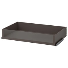 Ящик Ikea Komplement drawer with glass front, dark grey, 100x58 см