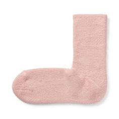 Ножки прямоугольные, мягкое открывание, носки для комнаты вязки с двусторонним ворсом MUJI, светло-розовый