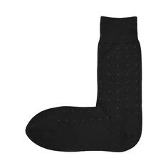 Деловые носки под прямым углом (точечный узор/джентльмен) MUJI, черный узор