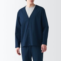 Быстросохнущая эластичная куртка, впитывающая пот MUJI, темно-синий