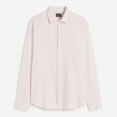 Рубашка H&amp;M Regular Fit Plaid, светло-розовый H&M