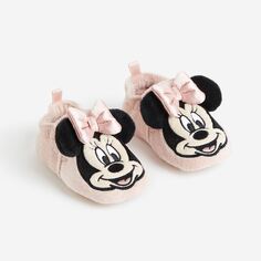 Тапочки H&amp;M Disney Mickey Mouse Soft Appliquéd, светло-розовый H&M