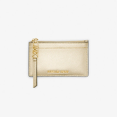 Визитница Michael Michael Kors Empire Small Metallic Leather, золотой