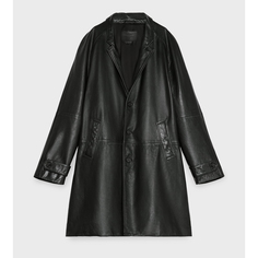 Мужское пальто Zara Steven Meisel Leather, черный