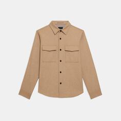 Куртка-рубашка Garvin из переработанной фланели из смесовой шерсти Theory