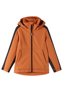 Куртка детская Reima Softshell Sipoo демисезонная, оранжевый / черный