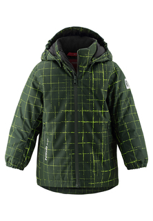 Куртка зимняя детская Reima Nuotio с узором, зеленый