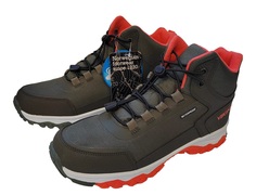 Ботинки демисезонные Viking Akkarvik 2 WP на шнурках, красный / черный