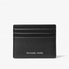 Визитница Michael Kors Hudson Pebbled Leather, черный