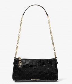 Сумка кросс-боди Michael Michael Kors Empire Medium Patent Chain-link Pochette, черный