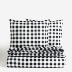 Комплект двуспального постельного белья H&amp;M Home Flannel King, черный