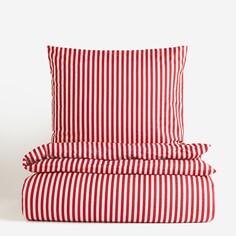 Комплект односпального постельного белья H&amp;M Home Cotton, красный