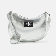 Сумка Calvin Klein Jeans Shiny Metallic, серебряный