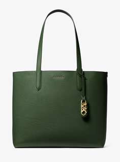 Двусторонняя большая сумка Eliza из шагреневой кожи очень большого размера Michael Kors, зеленый