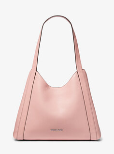 Большая сумка через плечо Rosemary из шагреневой кожи Michael Kors, розовый