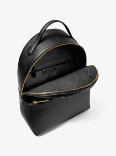 Рюкзак Sheila среднего размера из искусственной сафьяновой кожи Michael Kors, черный