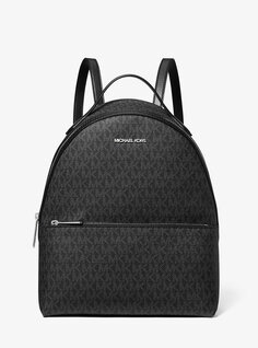 Рюкзак Sheila среднего размера с фирменным логотипом Michael Kors, черный