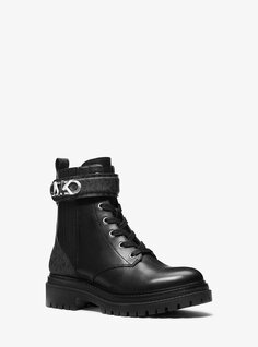 Кожаные армейские ботинки Parker Michael Kors, черный