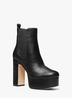 Кожаные ботинки на платформе Natasha Michael Kors, черный