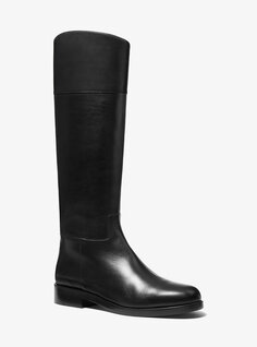 Кожаные ботинки для верховой езды Braden Michael Kors, черный