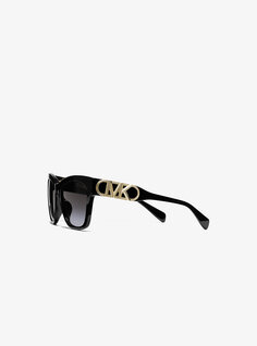 Солнцезащитные очки в стиле ампир-сквер Michael Kors, черный