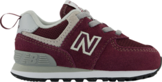 Кроссовки New Balance 574 Bungee Toddler Wide &apos;Core Pack - Burgundy&apos;, красный