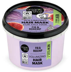 Organic Shop Express Shine Hair Mask Питательная маска для волос с инжиром и миндалем 250мл