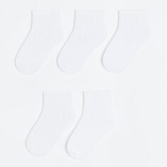 Комплект носков H&amp;M Knit, 5 предметов, белый H&M