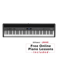 88-клавишное взвешенное цифровое пианино Roland FP-60X с педалью и пюпитром — черное FP-60X-BK Digital Piano - Black