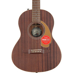 Мини-акустическая гитара Fender Sonoran (с чехлом), полностью из красного дерева Fender Sonoran Mini Acoustic Guitar (with Gig Bag), All-Mahogany