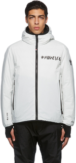 Двусторонняя белая пуховая куртка Barsac Moncler Grenoble