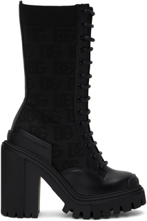 Черные универсальные ботинки DG Dolce &amp; Gabbana