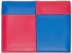 Сине-розовый бумажник Fluo Squares Comme des Garçons Wallets
