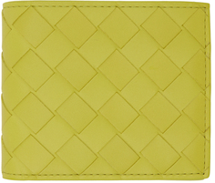 Желтый бумажник Intrecciato Bifold Bottega Veneta