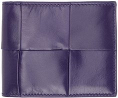 Пурпурный бумажник Intreccio Bifold Bottega Veneta