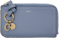 Синий бумажник с застежкой-молнией Alphabet Chloé Chloe