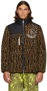 2 Moncler 1952 Двусторонняя коричнево-черная пуховая куртка Inagi Moncler Genius
