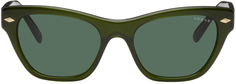 Зеленые квадратные солнцезащитные очки Hailey Bieber Edition Vogue Eyewear