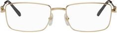 Золотые прямоугольные очки Cartier