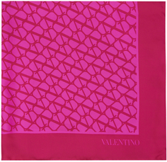 Розовый шарф Toile Iconographe Valentino Garavani