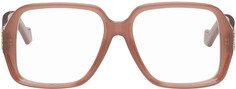 Коричневые квадратные очки Loewe