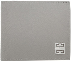 Серый кошелек из зерненой кожи Givenchy