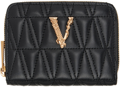 Черный кошелек Barocco с V-образным вырезом Versace
