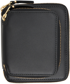Черный кошелек Line с внешним карманом Comme des Garçons Wallets